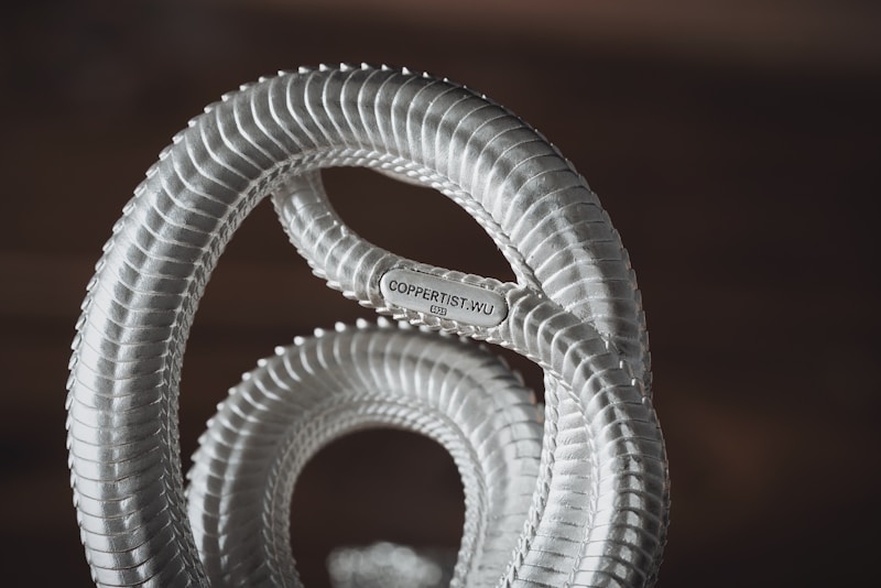 Close-up of flexible 3D printed object