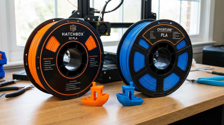 Hatchbox vs Overture PLA Filament – Honest Review and Comparison