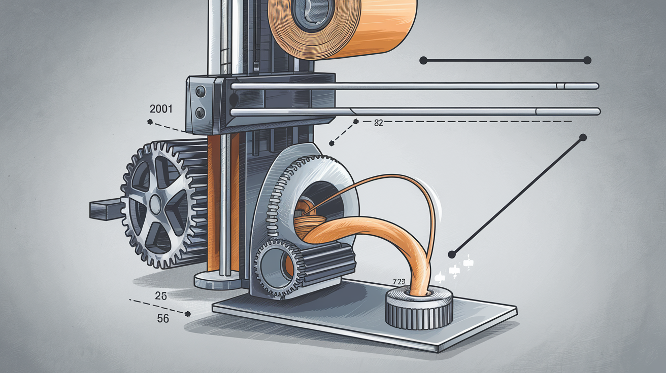 3D printer retraction settings diagram showing filament path