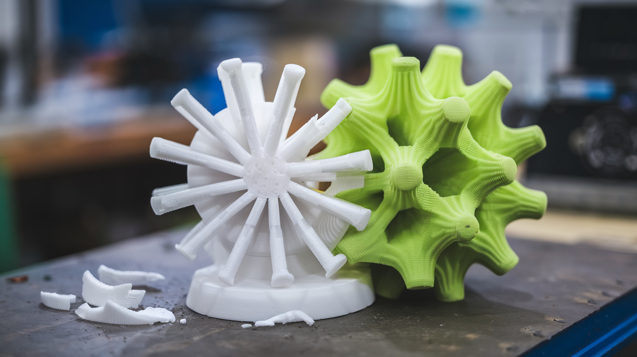 PLA vs PETG strength comparison test prints