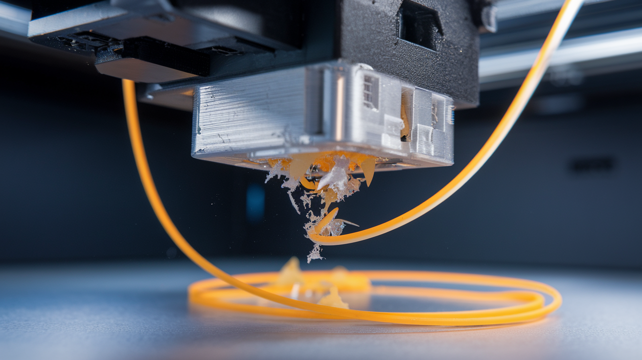 Cold pull technique for clearing clogged 3D printer nozzle