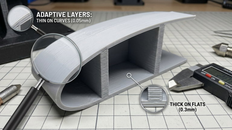 How to Use Adaptive Layer Height in 3D Printing: Faster Prints Without Losing Quality
