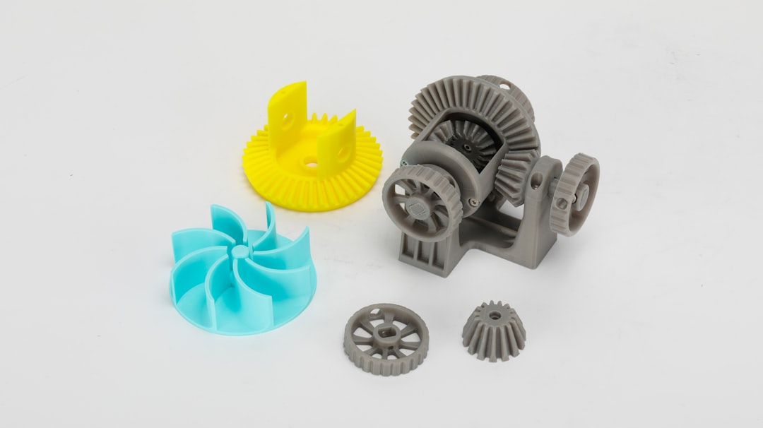 3D printed plastic components for comparison