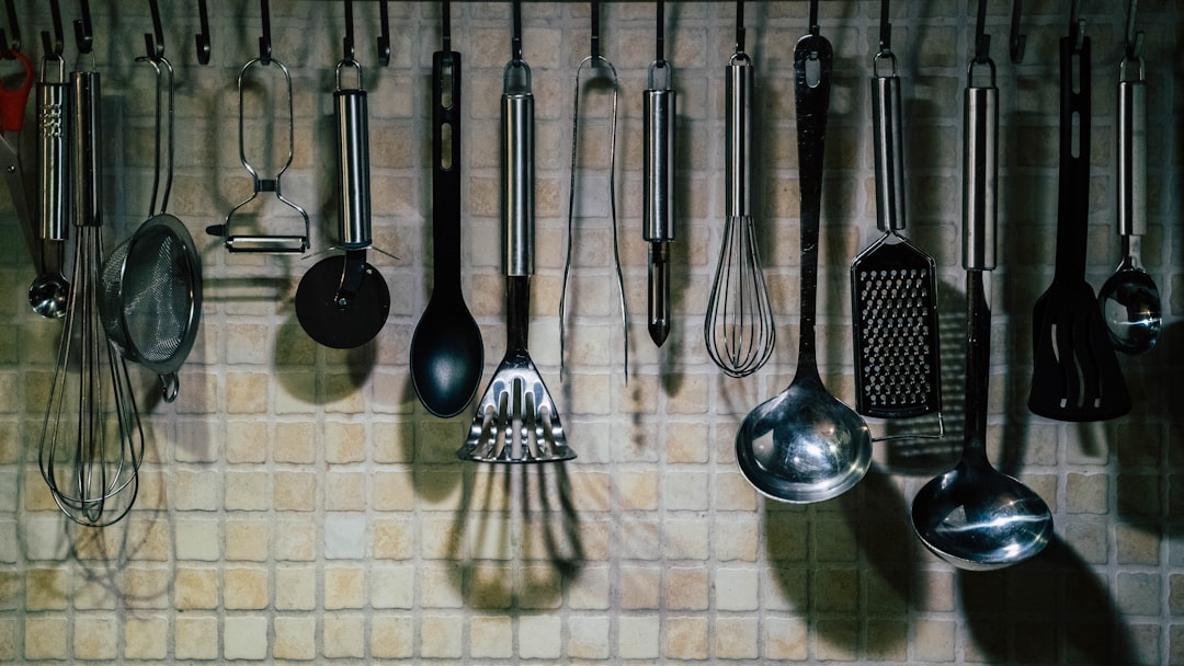 Kitchen utensils and food containers demonstrating food safe materials concept