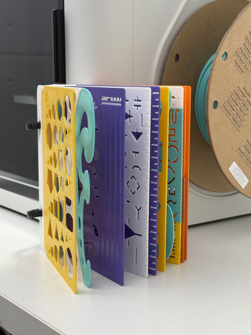 Colorful high-speed PLA filament spools for 3D printing