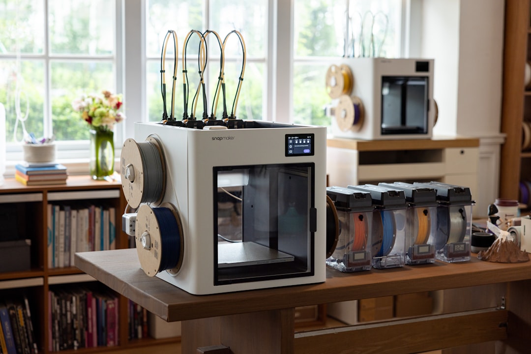 Modern FDM 3D printer with enclosed frame, ideal for printing engineering filaments like PETG