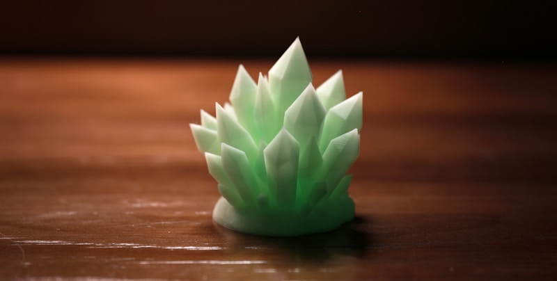 Glow in the dark 3D printed objects