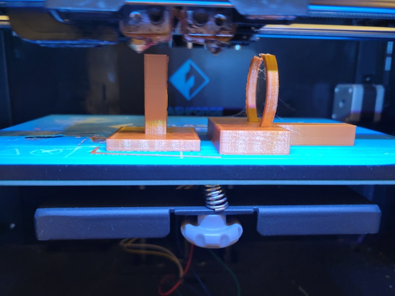 High speed 3D printer in action with fast movement