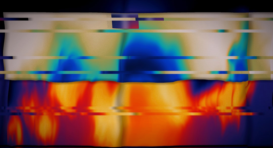 Thermal imaging view of a heated surface showing temperature variations across the area