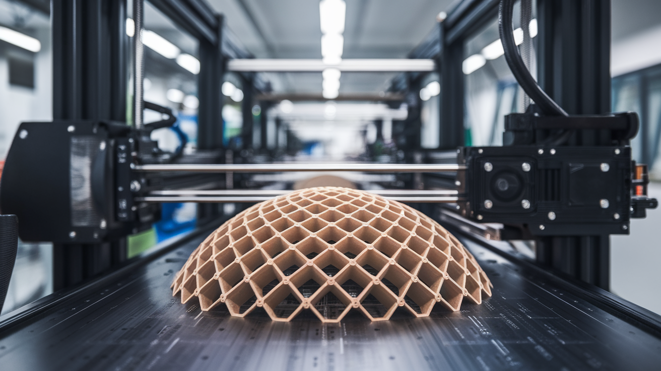 3d printer flow factory - finished print closeup