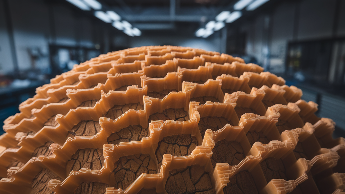 abs cracking between layers fix - finished print closeup