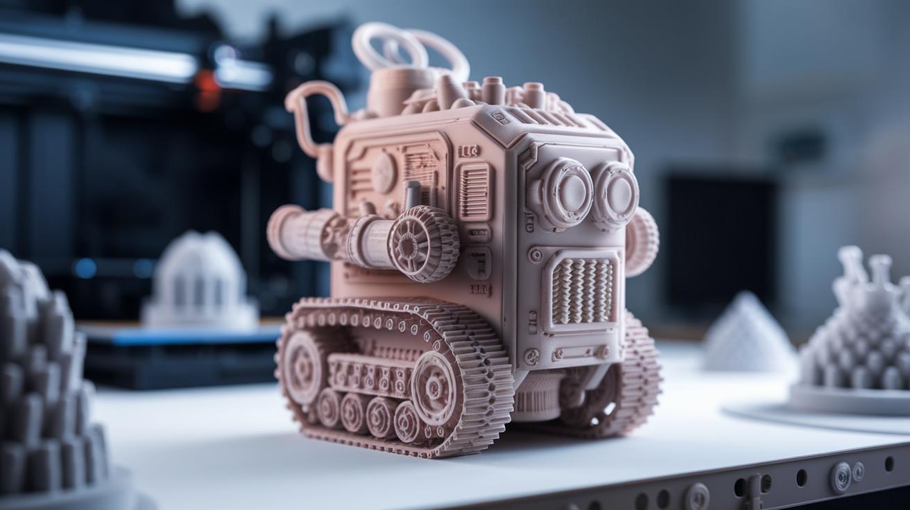 abs fdm 3d printer - finished print closeup