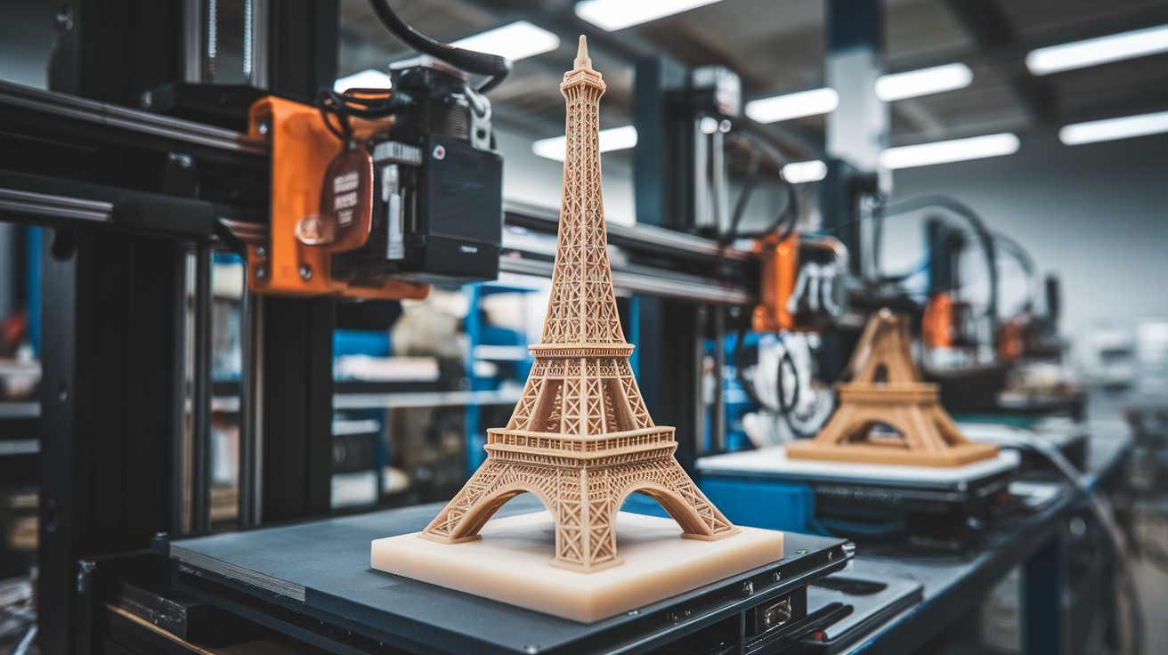 bowden extruder - finished print closeup