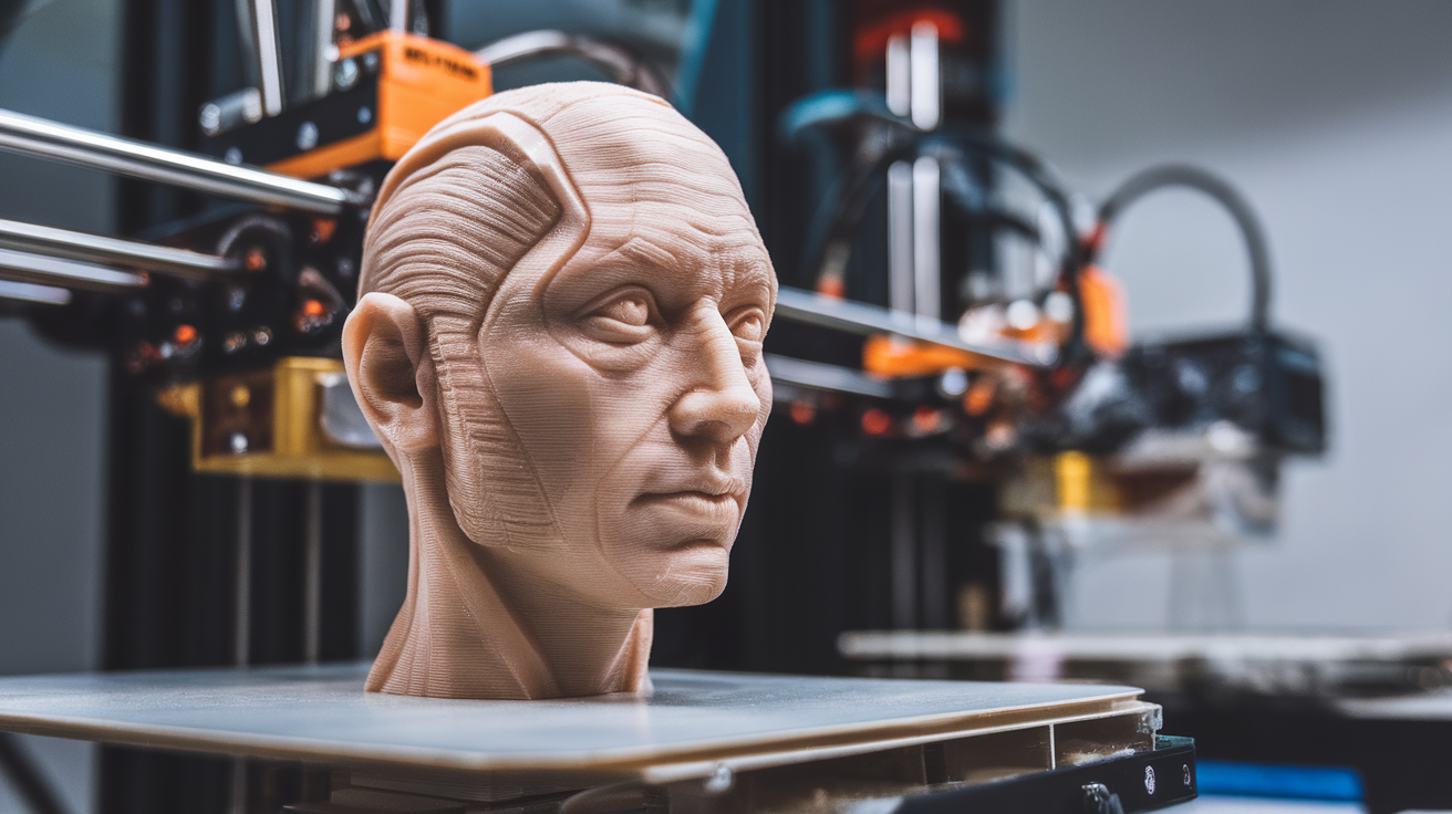 bowden extruders - finished print closeup