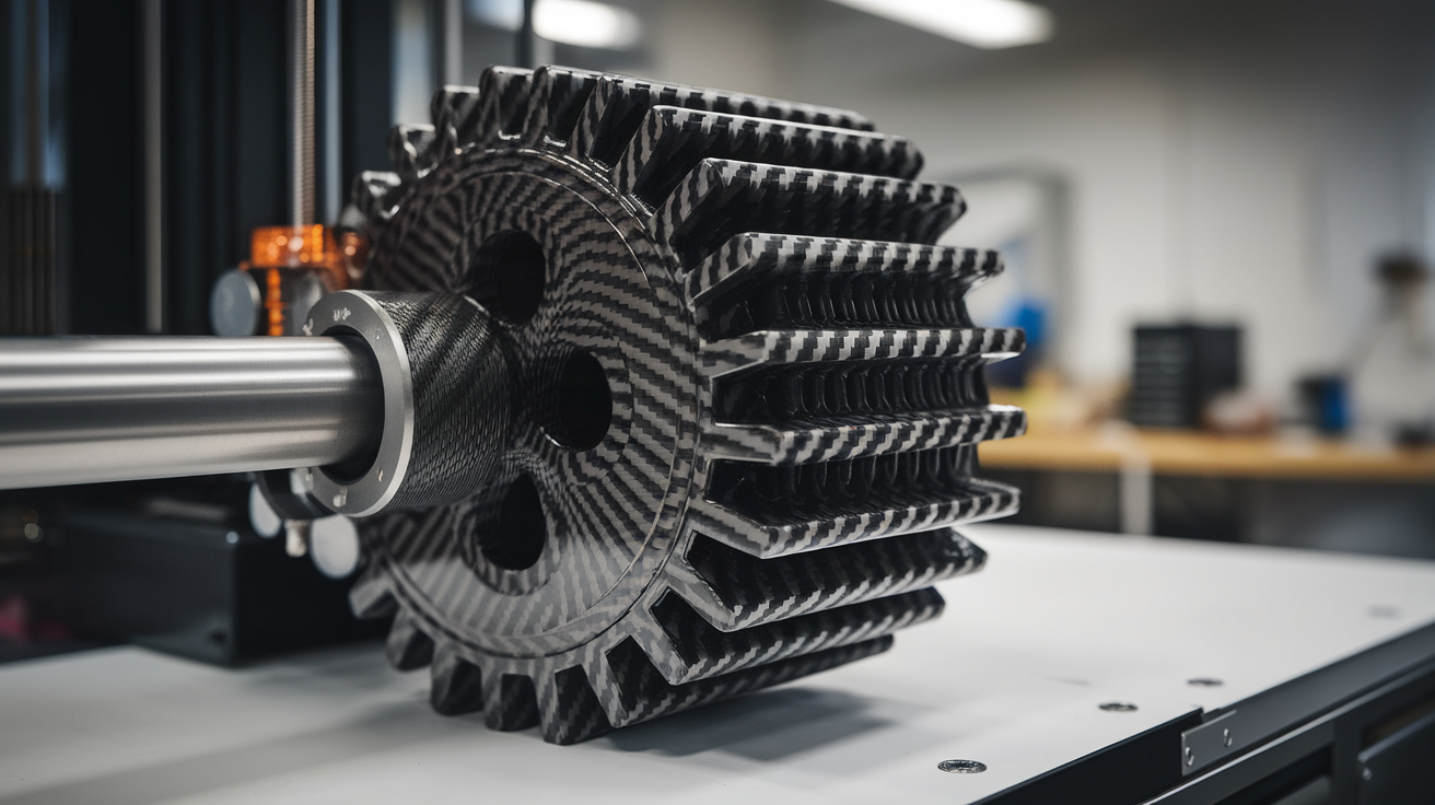 carbon fiber filament drying schedule moisture absorption - finished print closeup