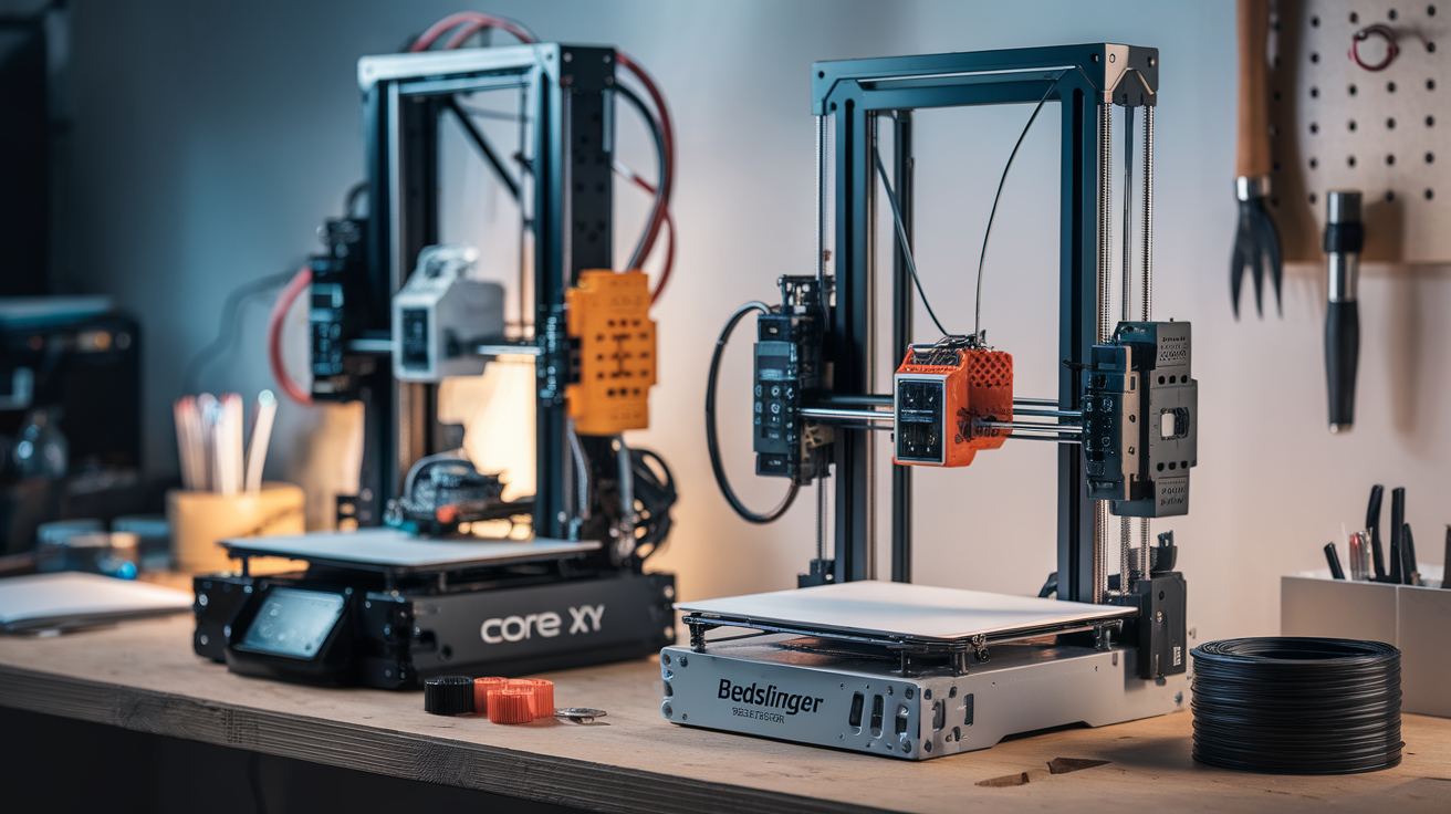 core xy vs bedslinger - hardware detail