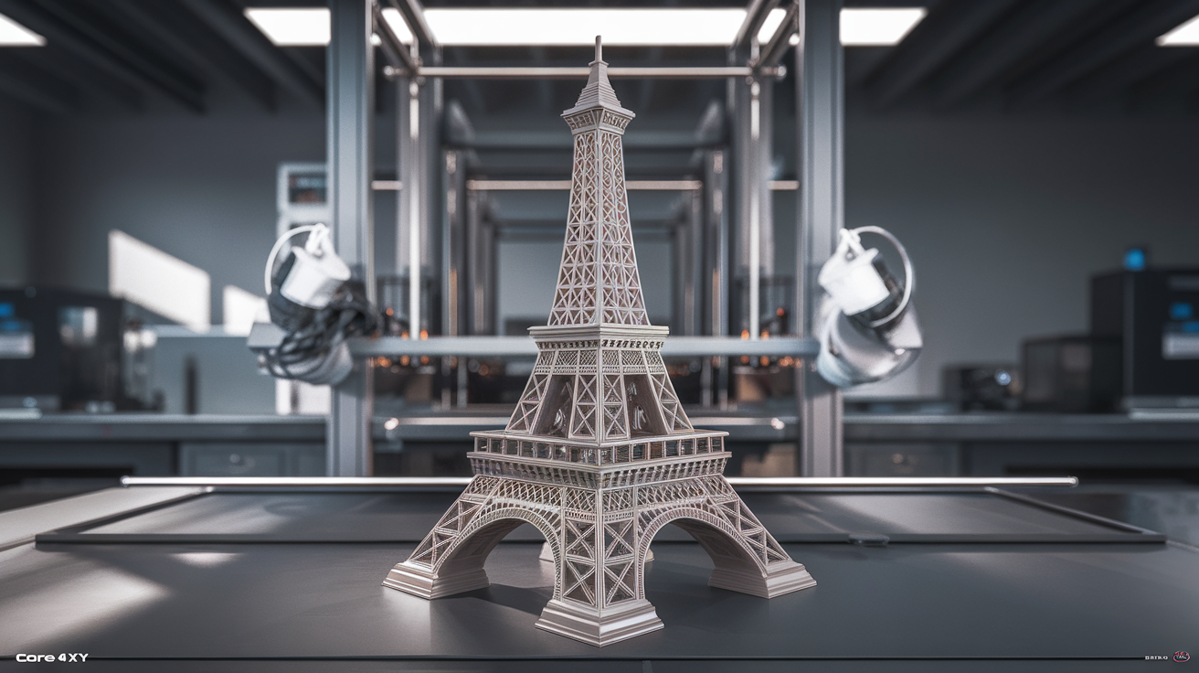 core xy vs bedslinger - finished print closeup