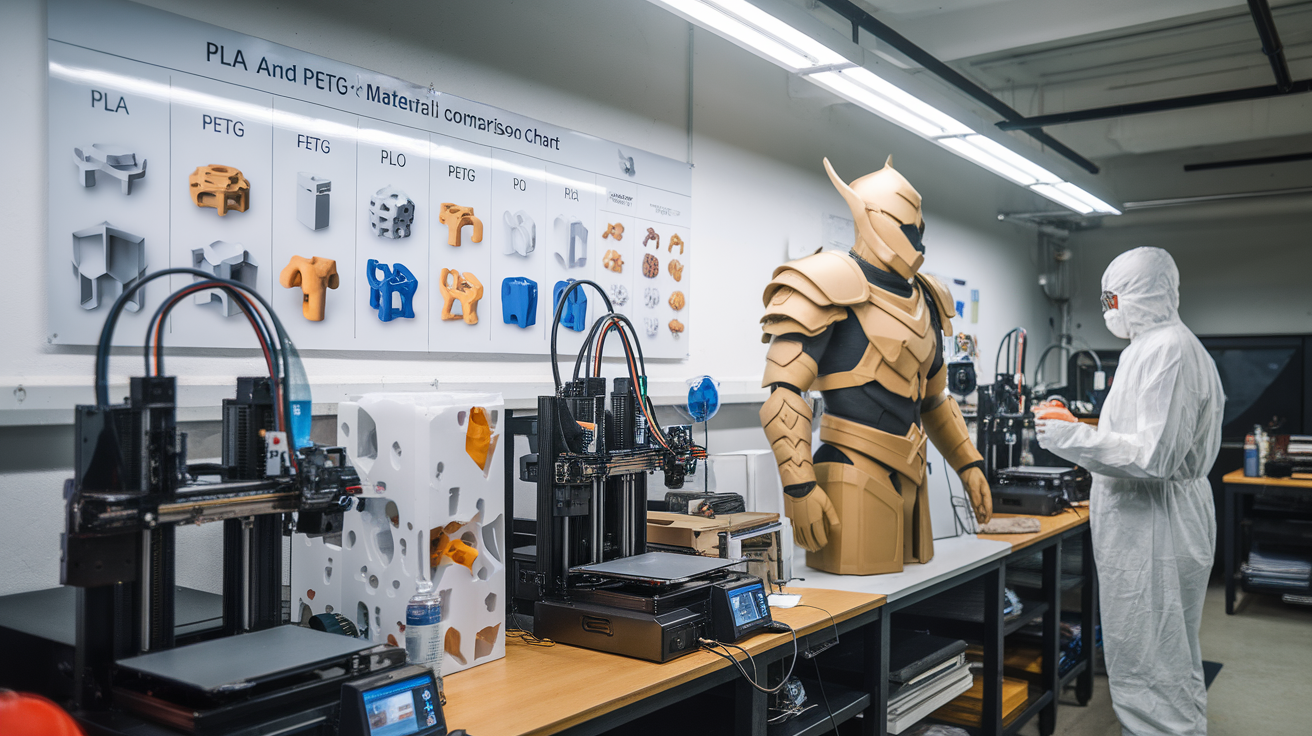 cosplay armor PLA vs PETG durability convention day - hardware detail