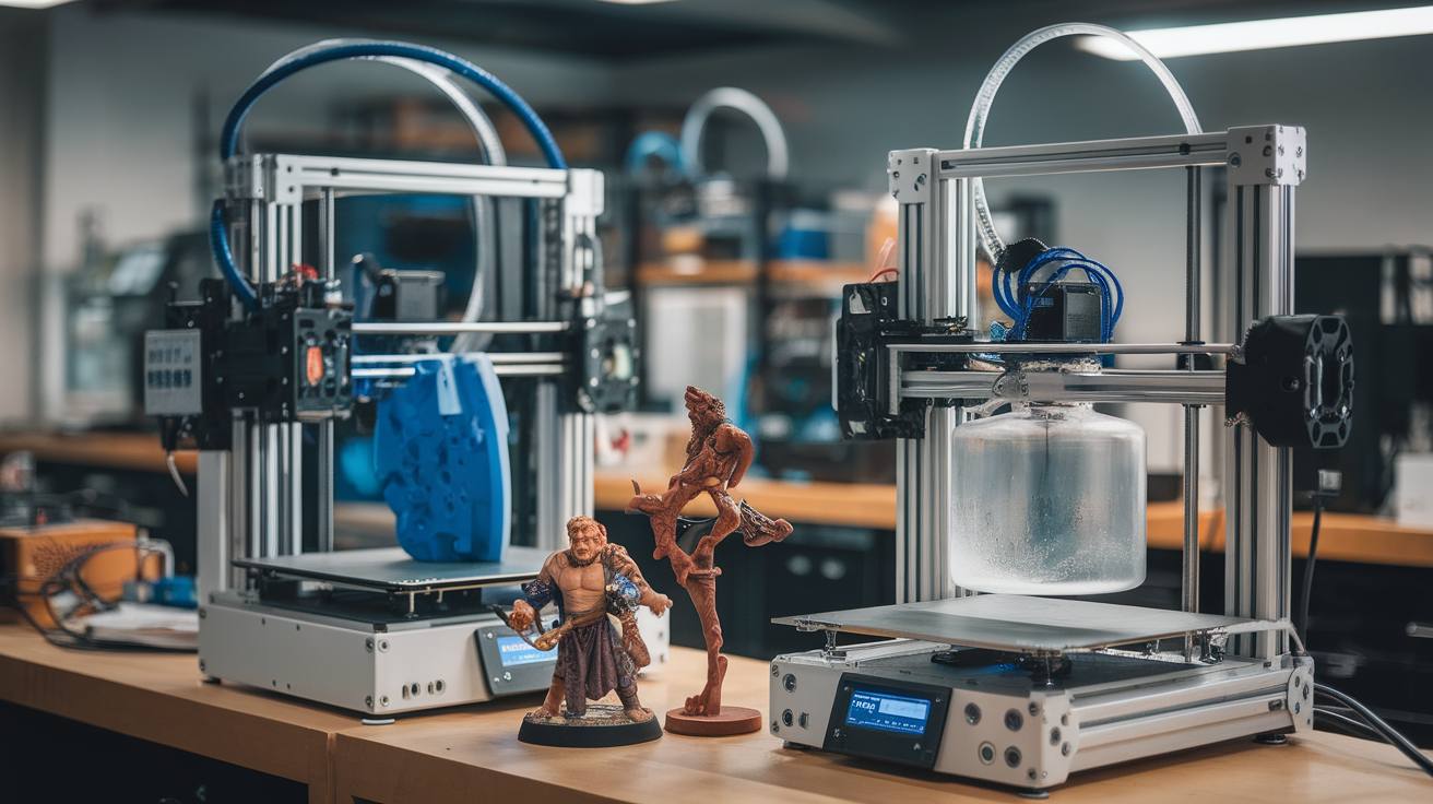 fdm vs resin for d&d miniatures detail - hardware detail