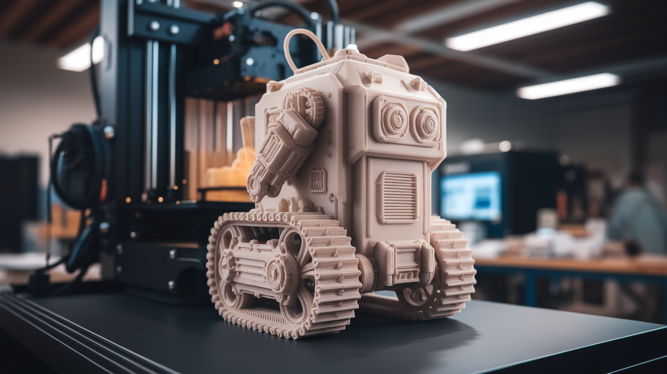 high temperature filament - finished print closeup