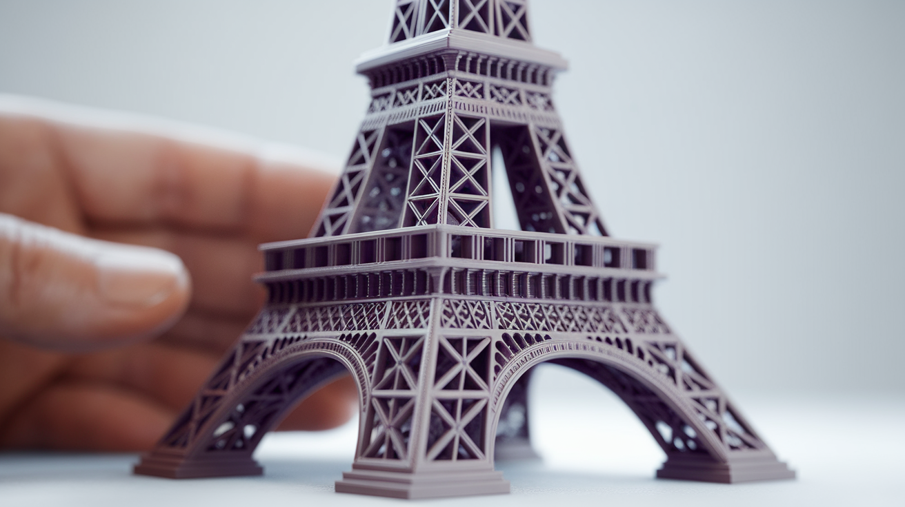 highest temperature 3d printer filament - finished print closeup