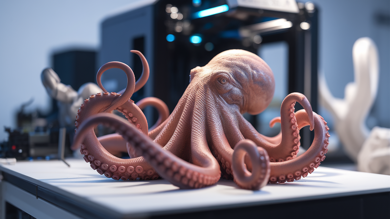 octopi remote access - finished print closeup