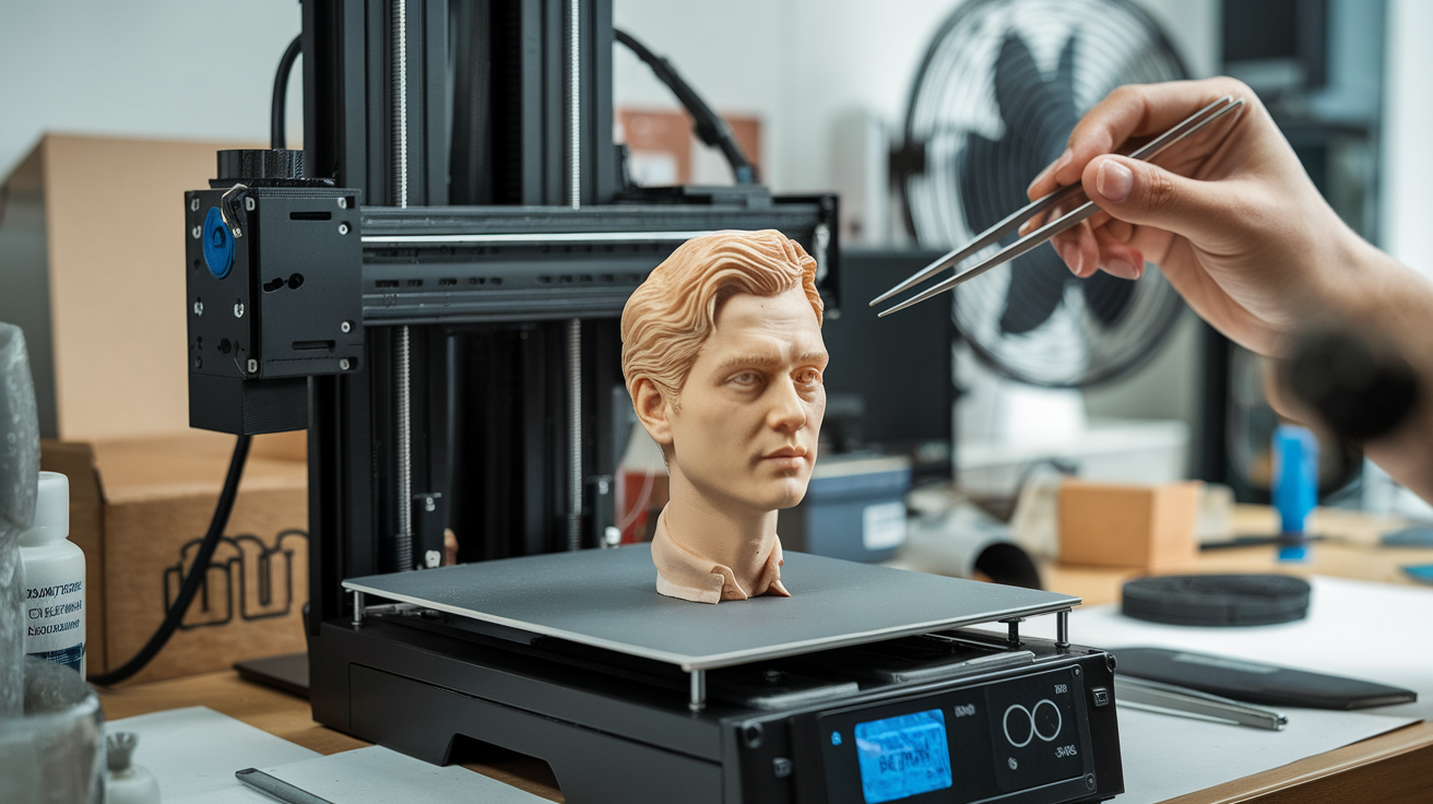 optimal 3d print density for fine-featured faces miniatures - hardware detail