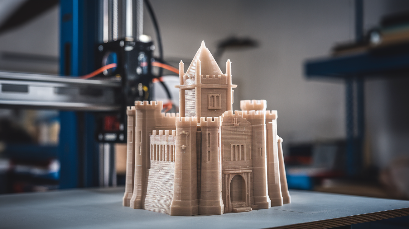 peek filament temperature - finished print closeup