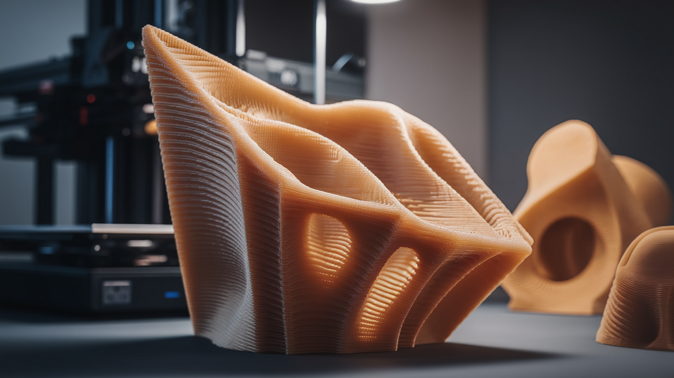 petg overhang angle limits - finished print closeup