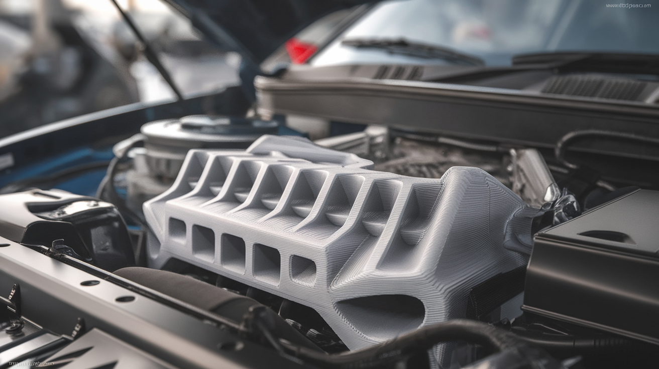 petg vs asa for car parts under hood - finished print closeup