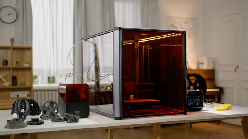Professional 3D printer with enclosed build chamber