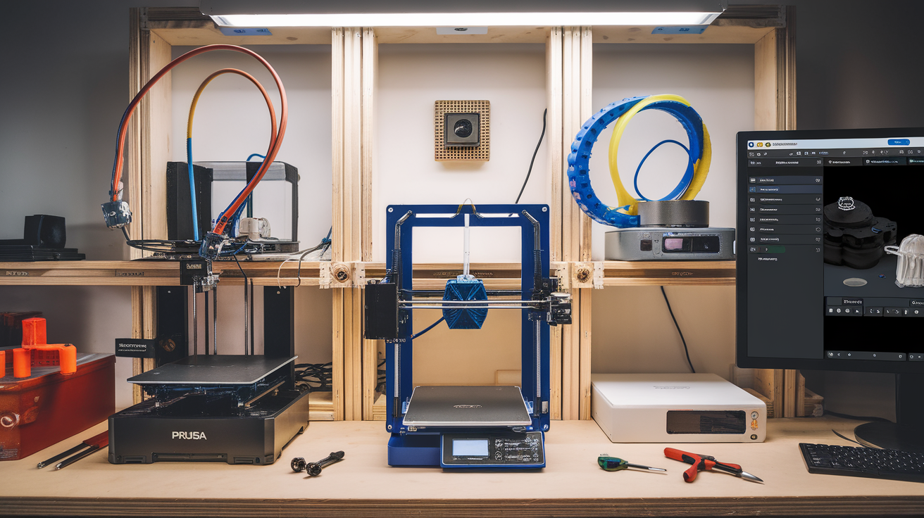 3d print farm setup home klipper octoprint multi printer queue 2026 - hardware detail