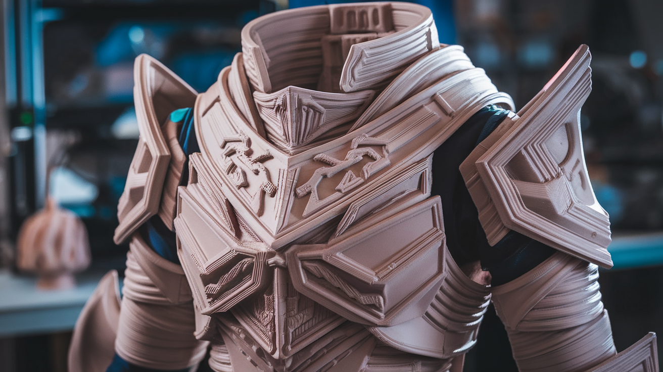 3d printing cosplay armor full size pepakura wearable build guide 2026 - finished print closeup