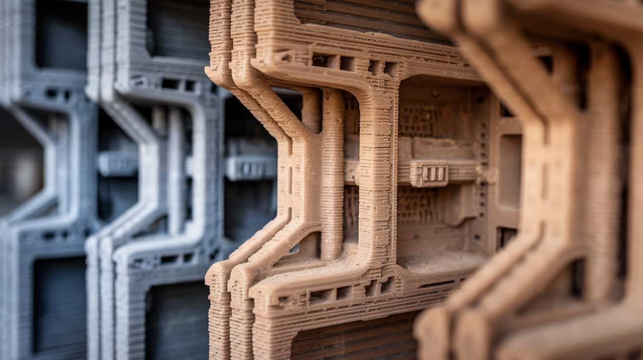 asa vs petg outdoor 12 month weathering test brackets uv comparison 2026 - finished print closeup