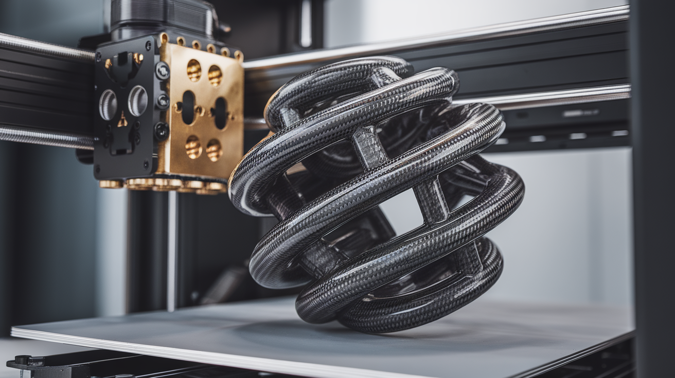 carbon fiber filament hardened nozzle wear test brass steel tungsten 2026 - finished print closeup