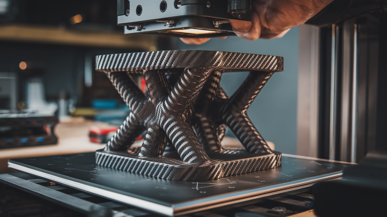 carbon fiber filament strength real-world test cf nylon pla petg 2026 - finished print closeup