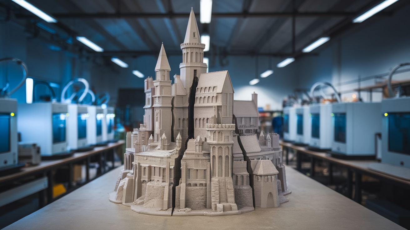 how to split 3d models for multi-piece printing large objects - hardware detail