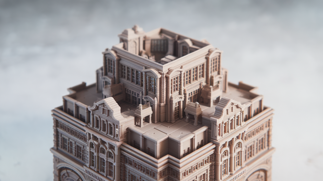 how to split 3d models for multi-piece printing large objects - finished print closeup
