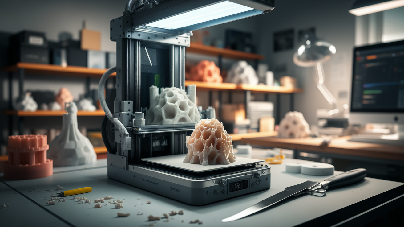 miniature 3d printing support cleanup razor scalpel technique - hardware detail